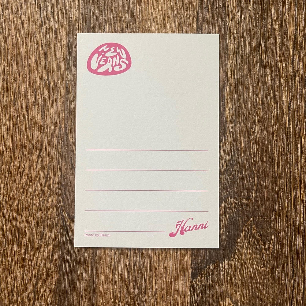 Hanni Newjeans Postcard Ocean Photocard Official K-Pop Set of 5 - Picture 8 of 8